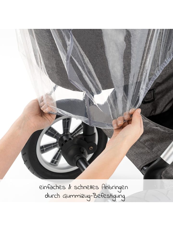 Zamboo Erstlings- & Schutzset für Kinderwagen mit Sonnensegel in grau günstig kaufen onesize