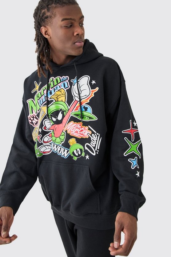 Oversize Hoodie mit lizenziertem Looney Tunes Print