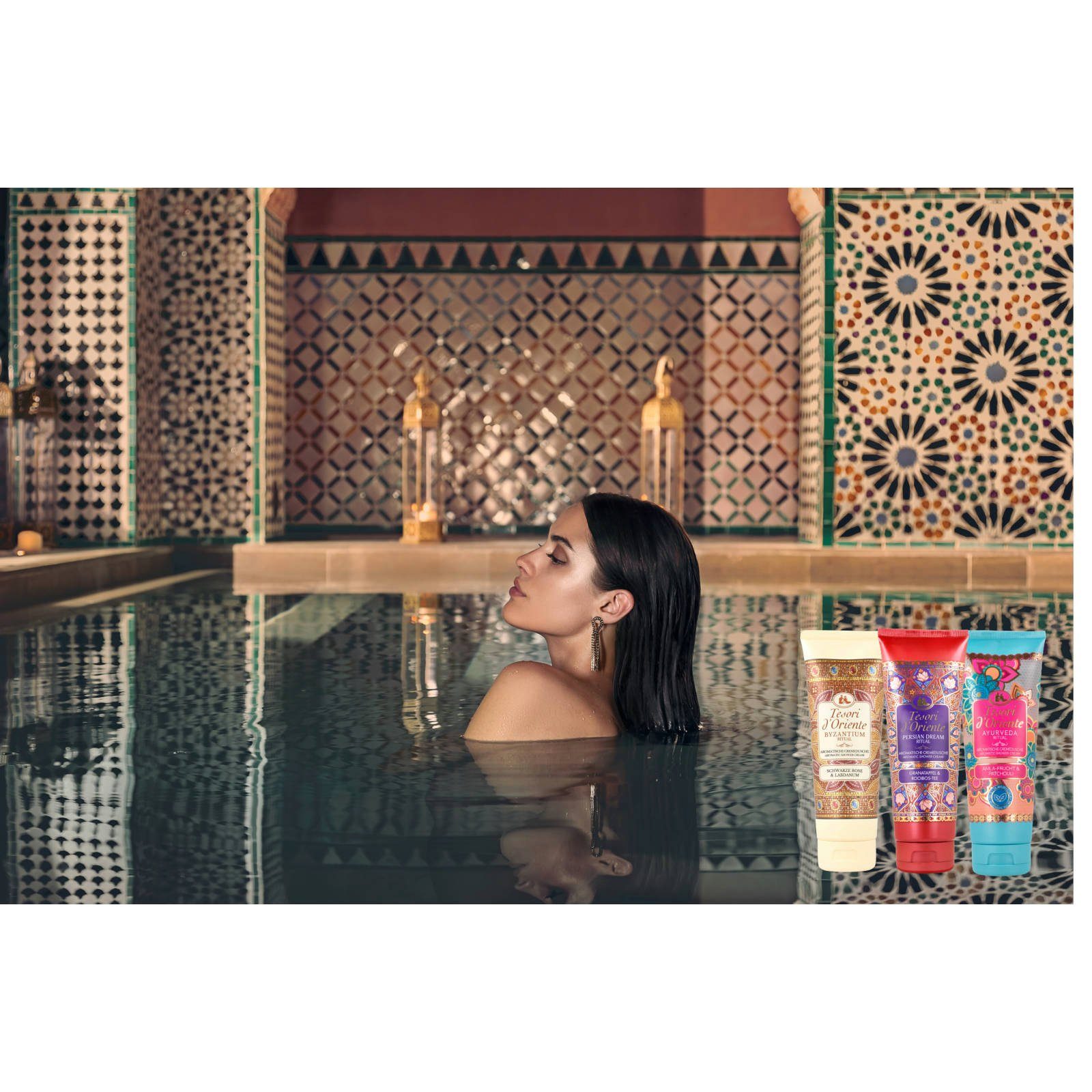 Tesori d´Oriente Duschcreme Geschenkset Cremedusche je 2x Ayurveda Persian Dream Byzantium Ritual