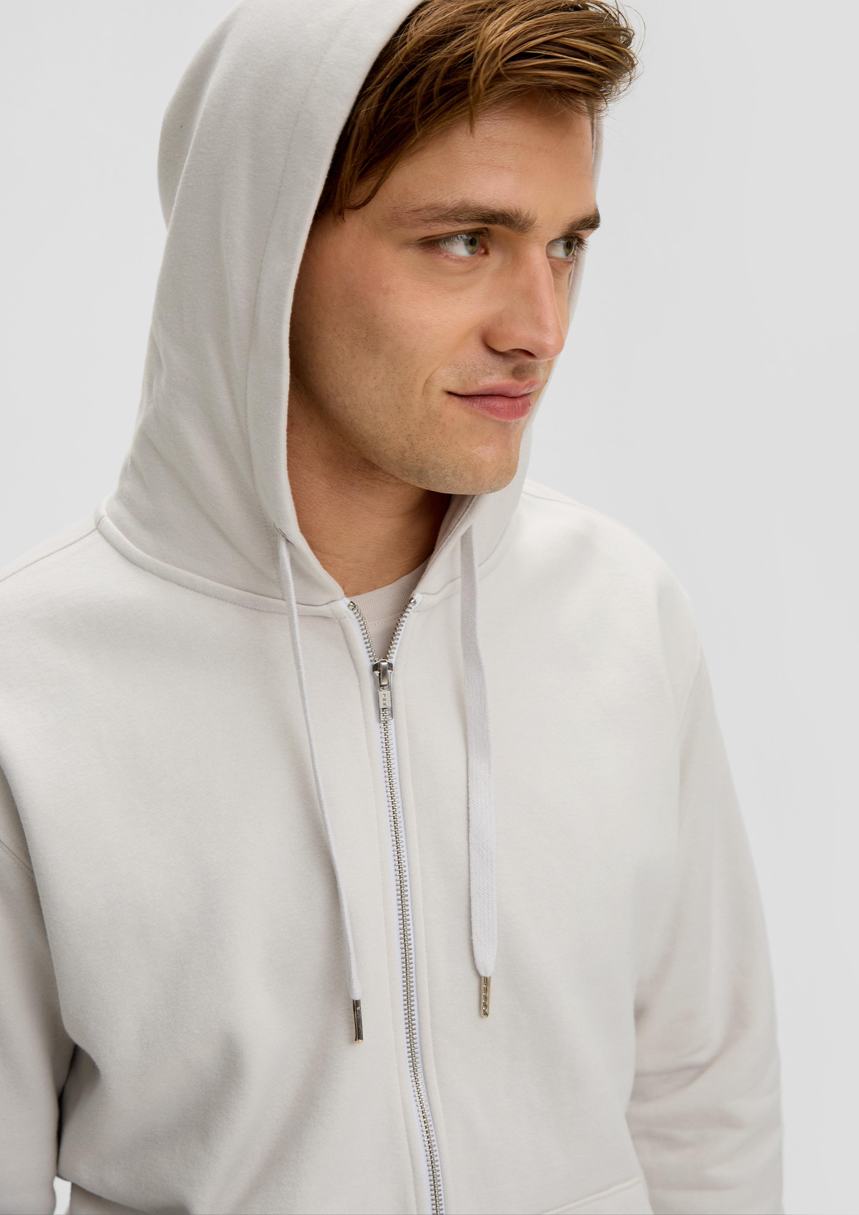 Sweatjacke aus Baumwollmix  2134991-0332