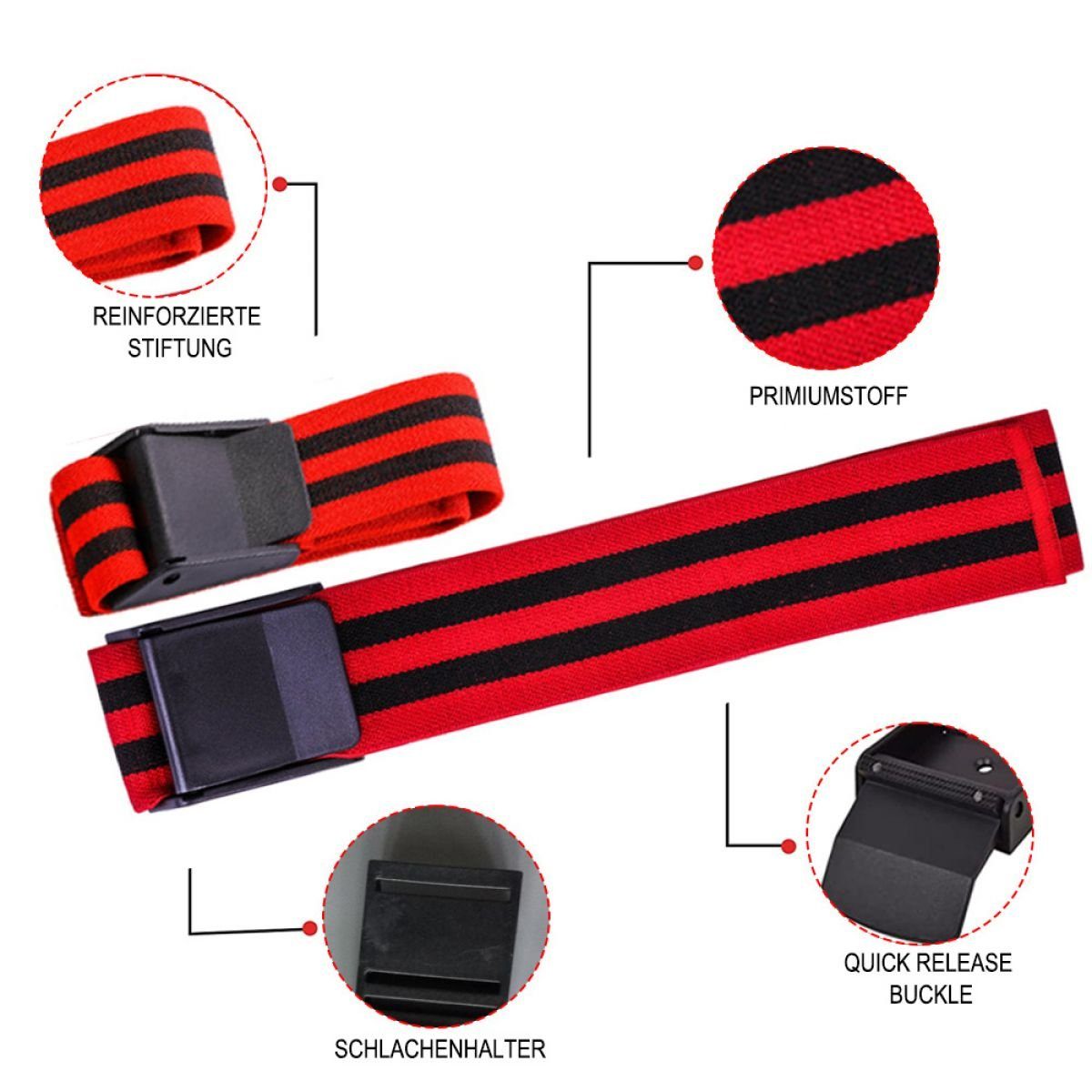 Juoungle Hantel-Set Occlusion Training Bands, Blood Flow Restriction Bands