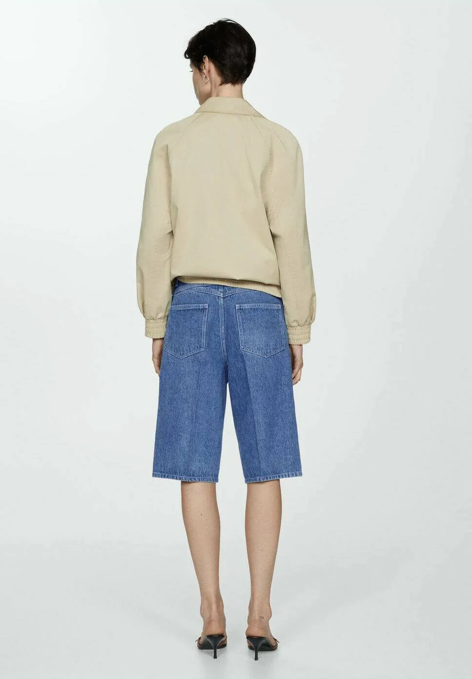 Mango ROWDY - Pantalones cortos vaqueros