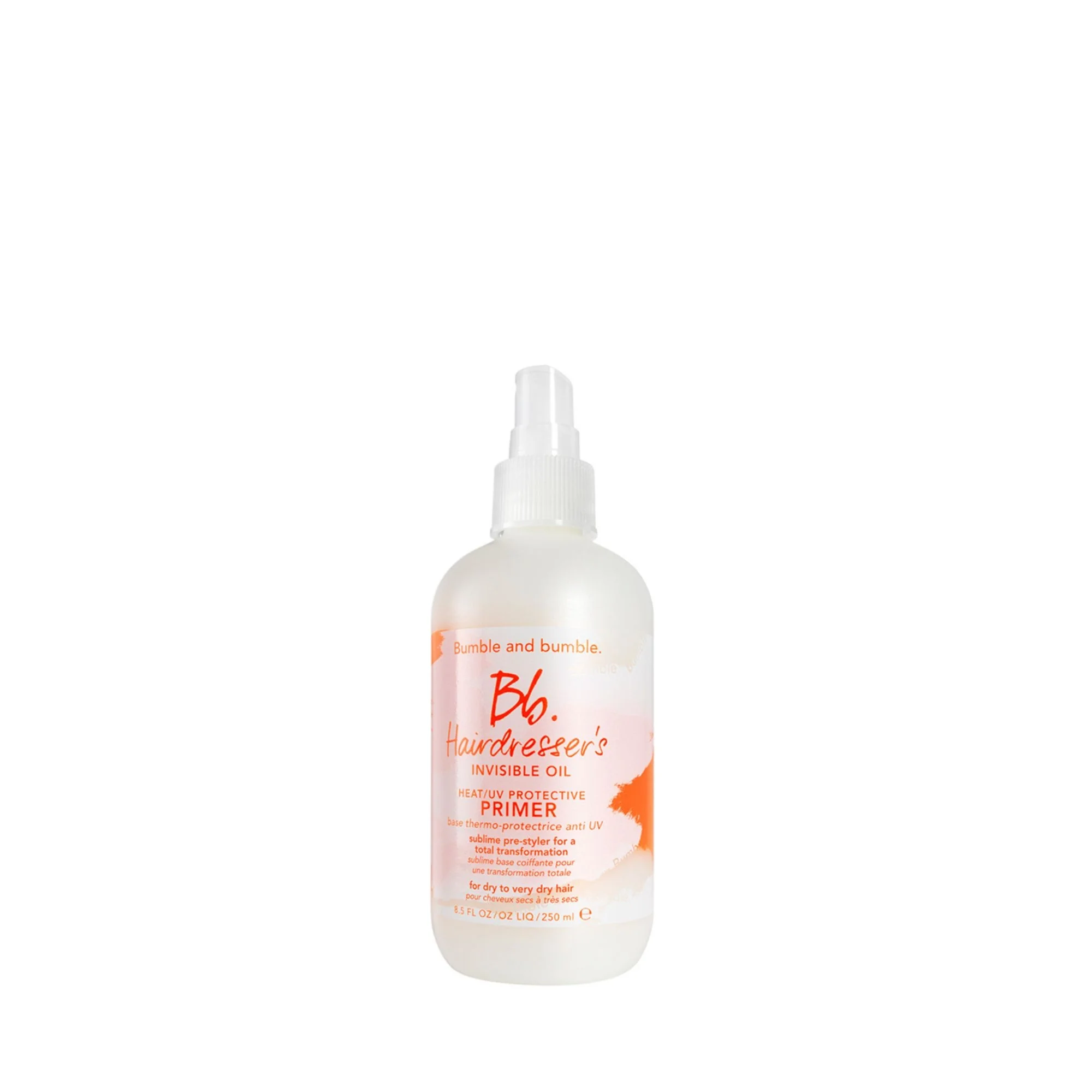 „Hairdresser's Invisible Oil“ apsauginis nuo karščio/UV spindulių gruntas – plaukų formavimo ir užbaigimo purškiklis, termoapsauginis purškiklis