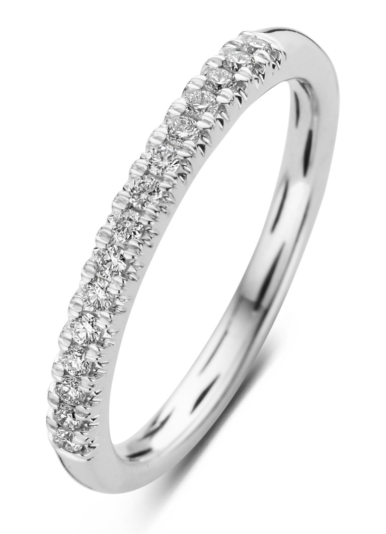 Diamond Point Ring 0.18 ct diamond Ensemble of 14 carat white gold