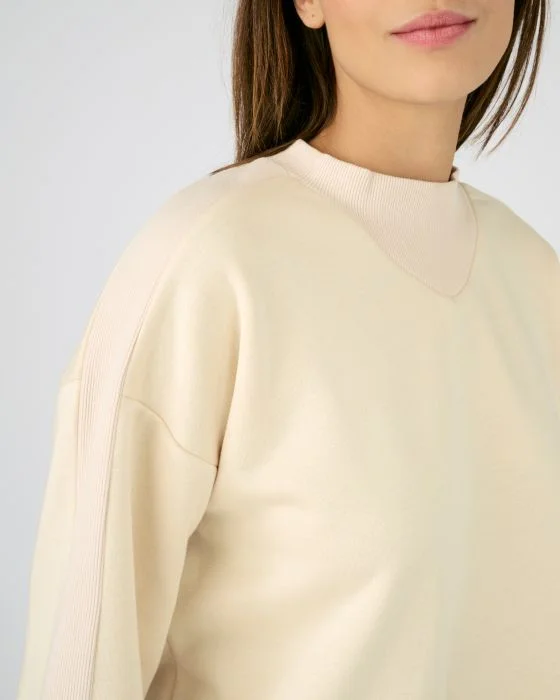 Sweat-shirt bi-matière
