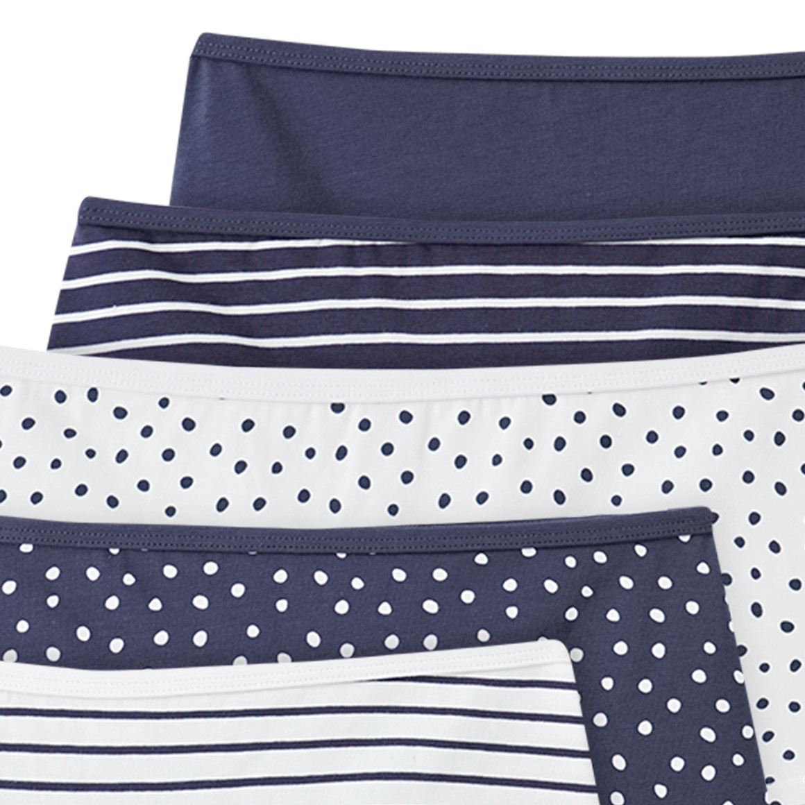5 Damen Pantys in verschiedenen Dessins