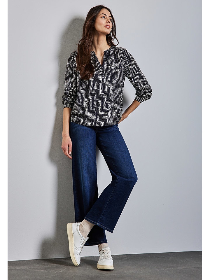 Street One Bluse in Dunkelblau günstig kaufen