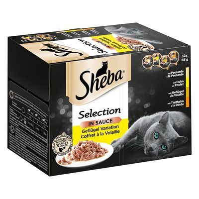 Sparpaket Sheba Varietäten Schälchen 144 x 85 g