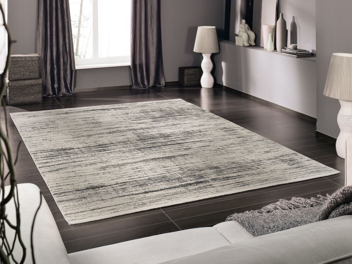 Webteppich Mari Grau-Mix 67 x 130 cm