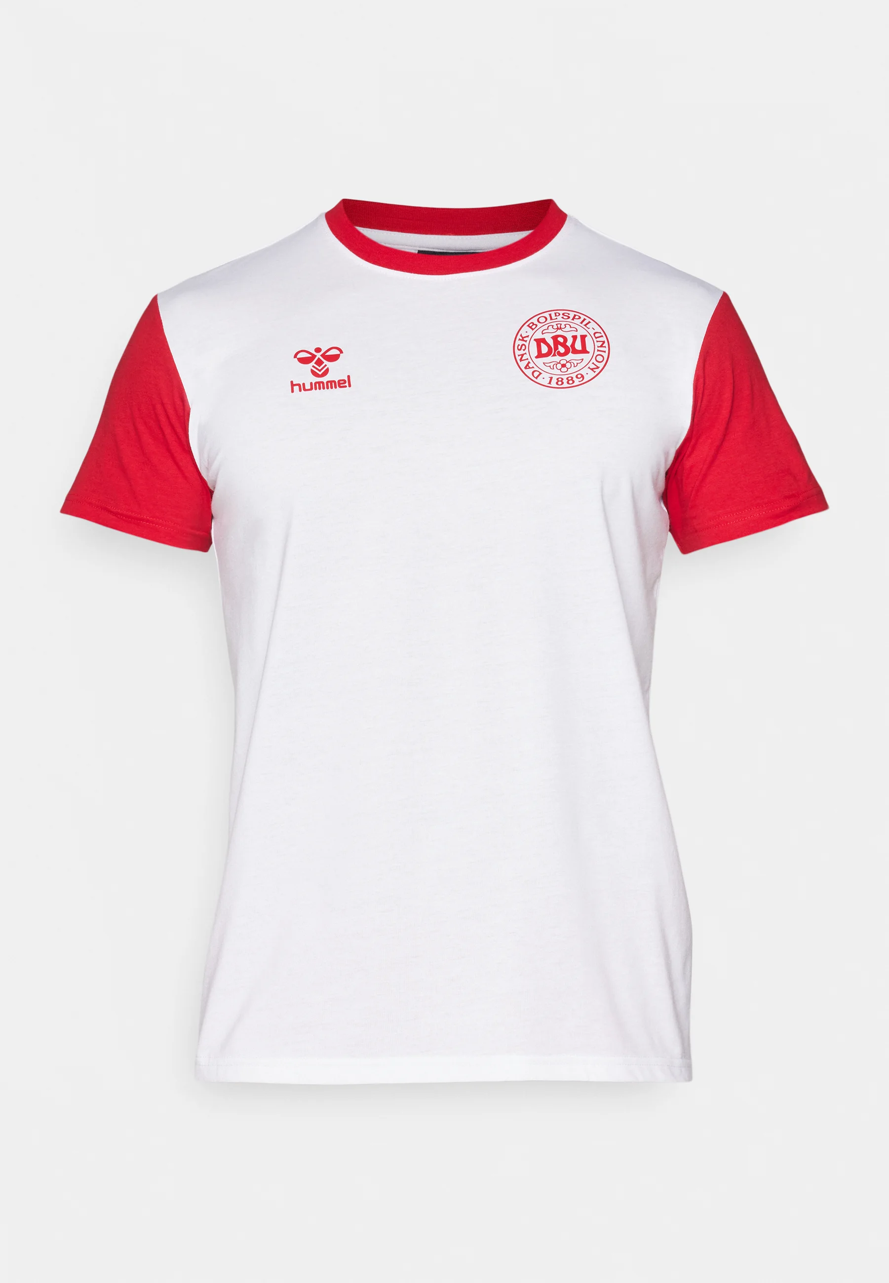 Hummel DENMARK FAN BLOCK TEE - Camiseta con estampado