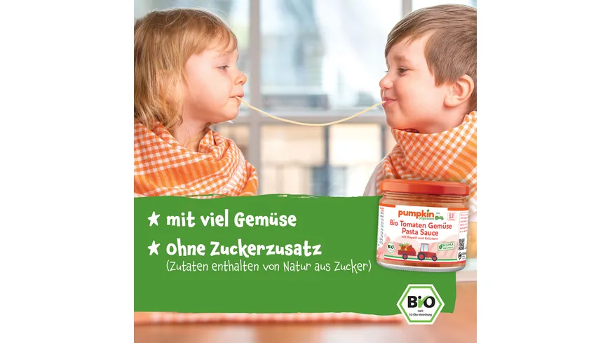 pumpkin organics Bio Veggie Tomaten Sauce 250 g
