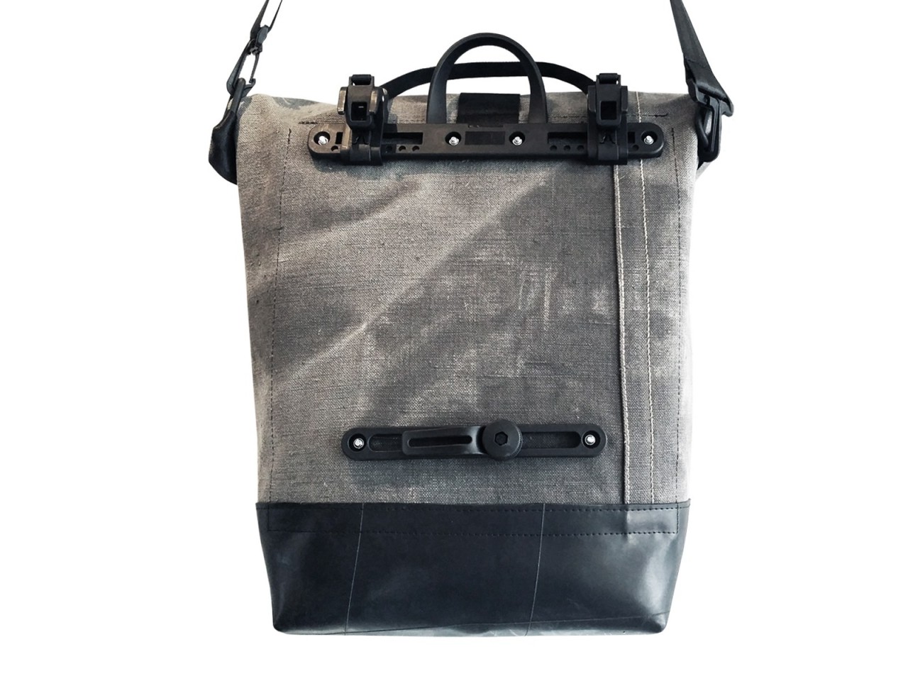LEONCA Handtaschen khaki Fahrradtasche Zeltleinen Oliv hell