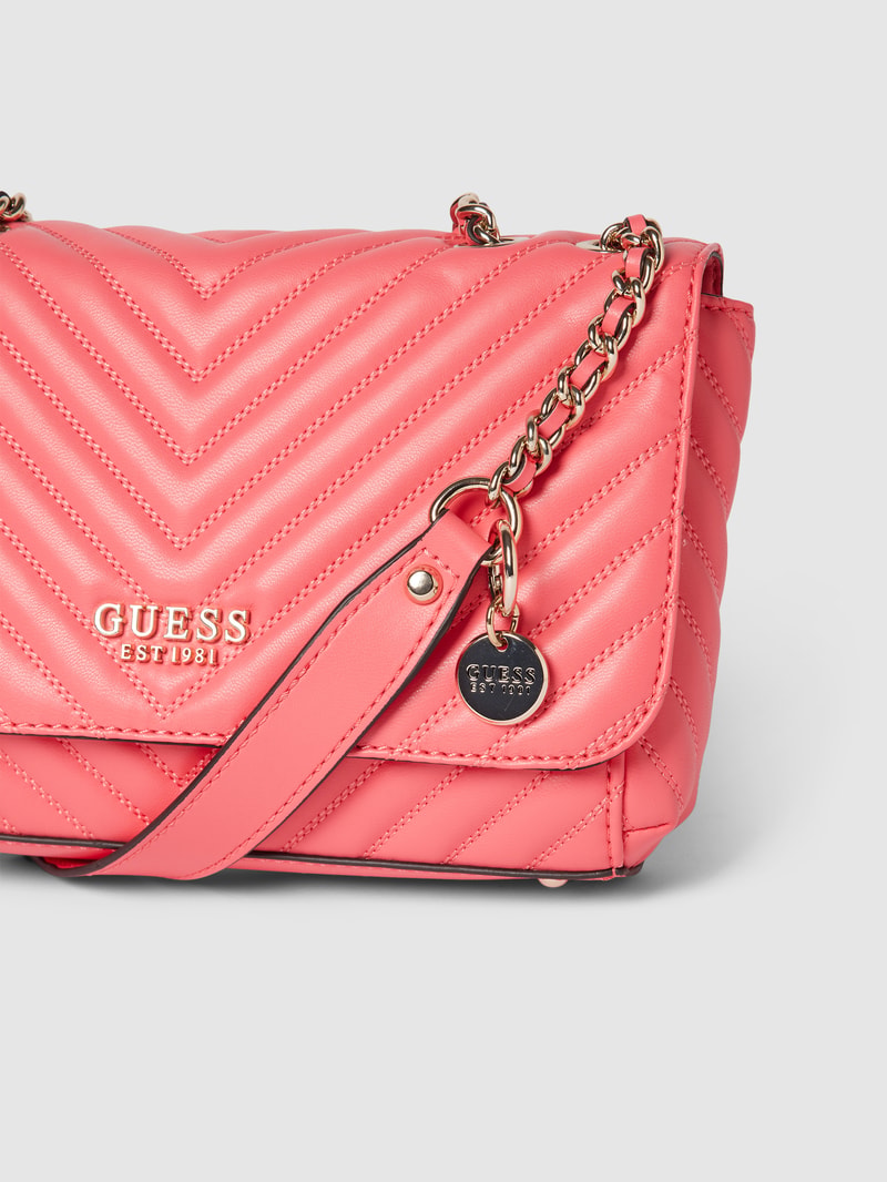 Handtasche in Leder-Optik in koralle