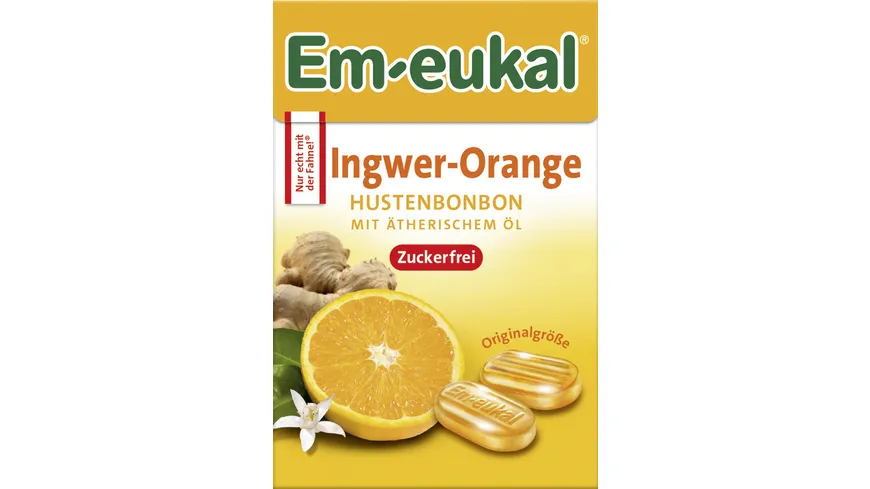 Em-eukal Minis Ingwer-Orange Hustenbonbons 50 g