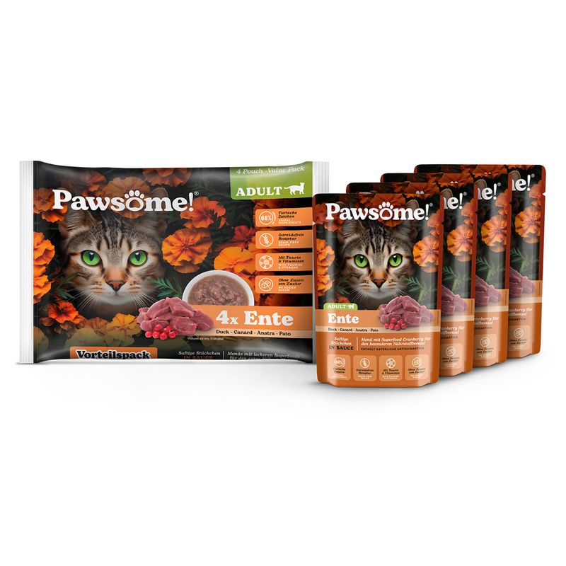 Sparpaket Pawsome Adult Cat 8 x 85 g zu TOP-Preisen