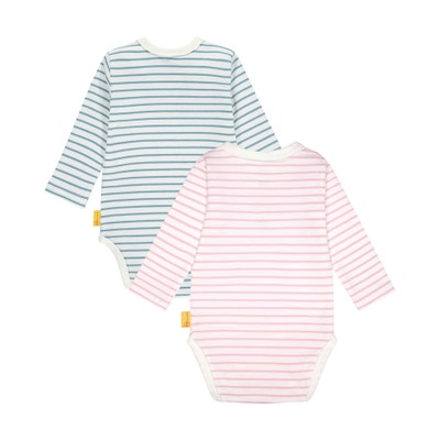 Body langarm 2er Pack, rosa für Mädchen