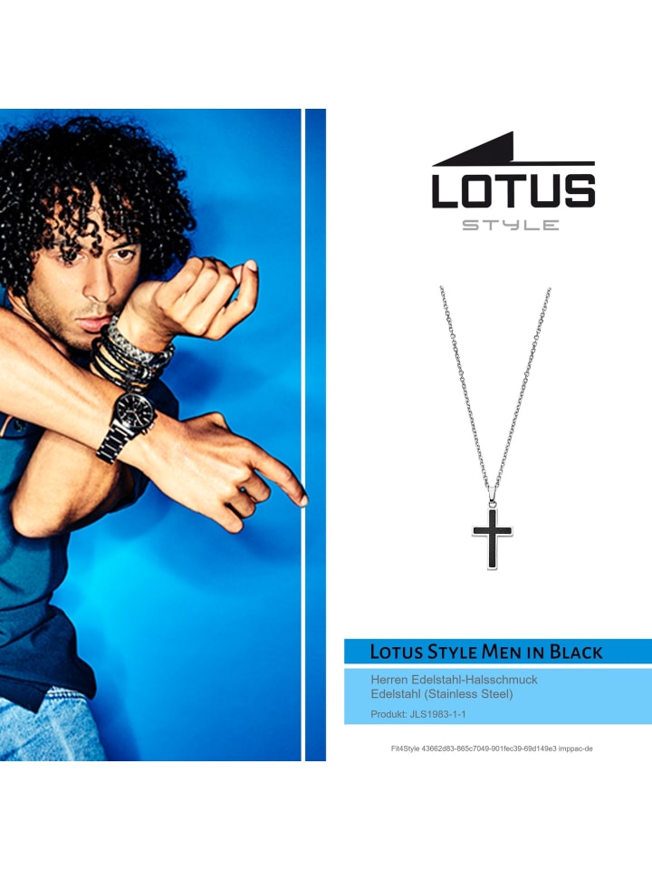 LOTUS style Halskette Edelstahl (Stainless Steel) ca. 50cm günstig kaufen onesize