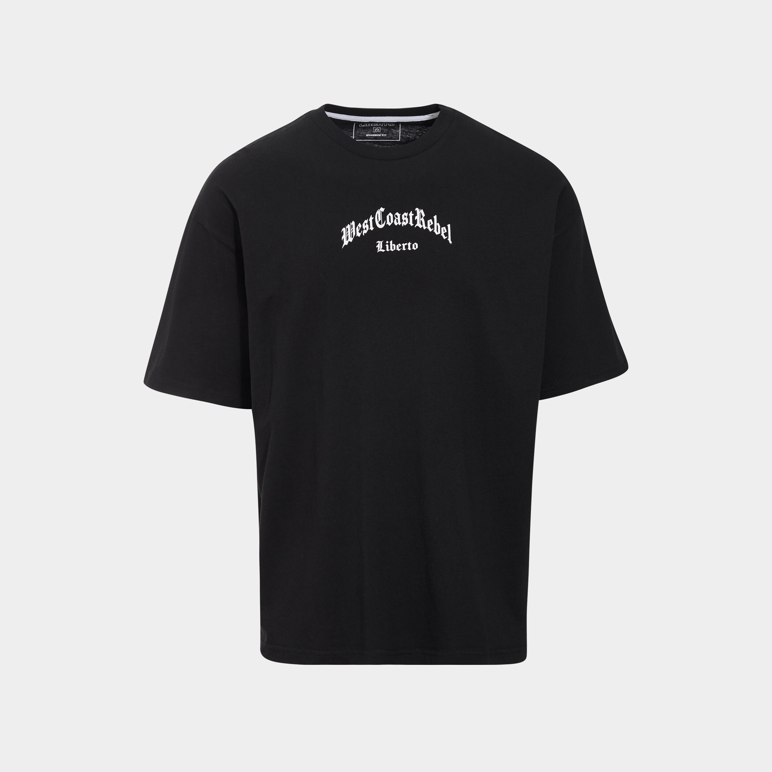 T-shirt manches courtes Liberto noir homme | La Halle