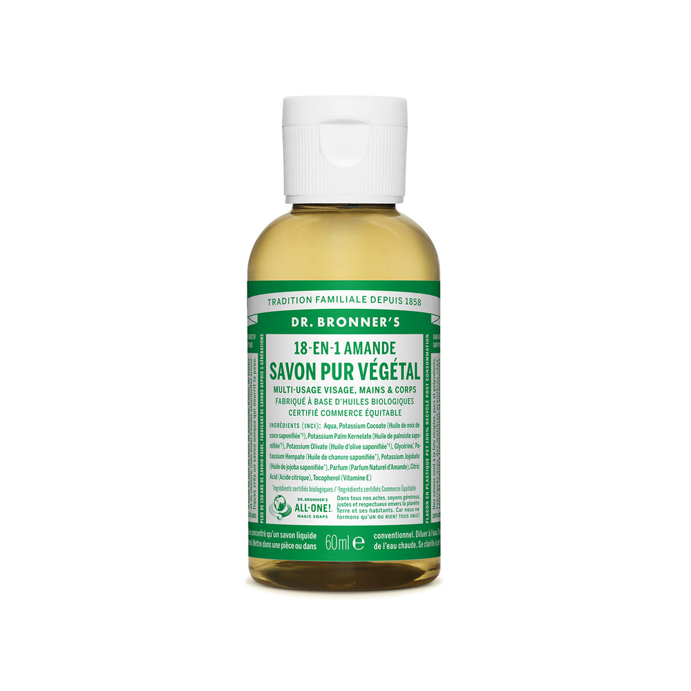 Dr Bronner's Dr Bronner's - Savon liquide Amande - 60ml Savon liquide