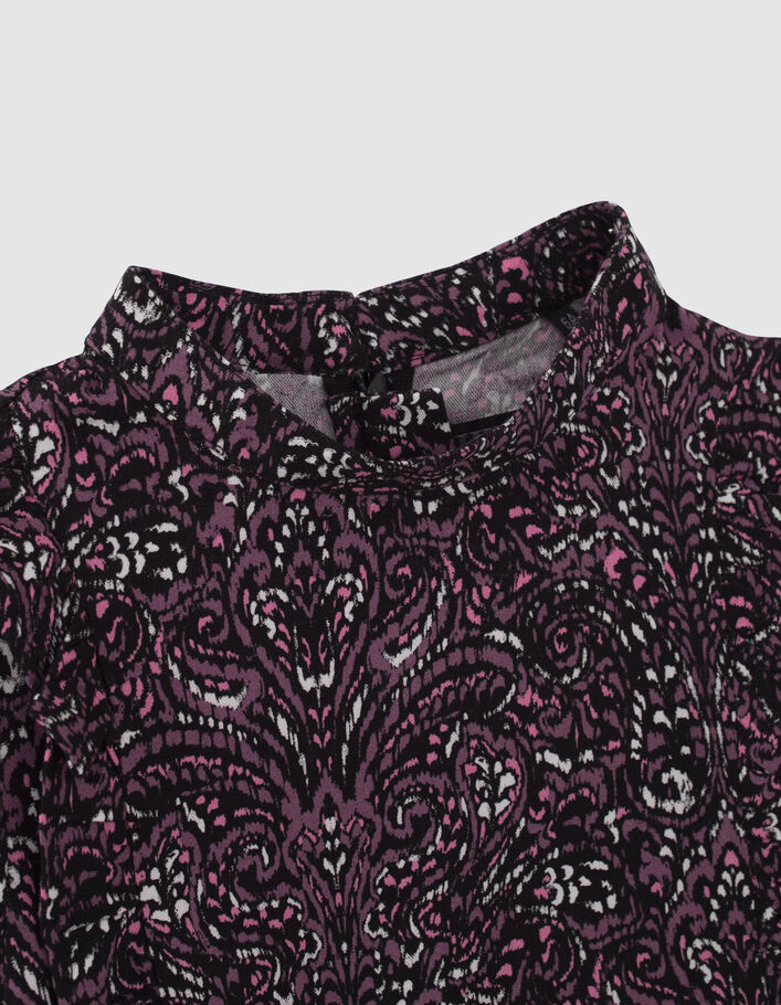 Blouse rose LENZING™ ECOVERO™ imprimé cachemire fille