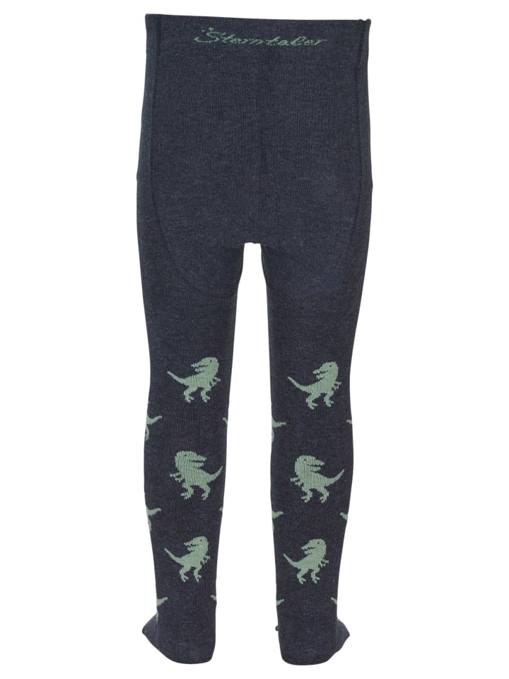 Sterntaler Strumpfhose T-Rex in blau melange günstig kaufen