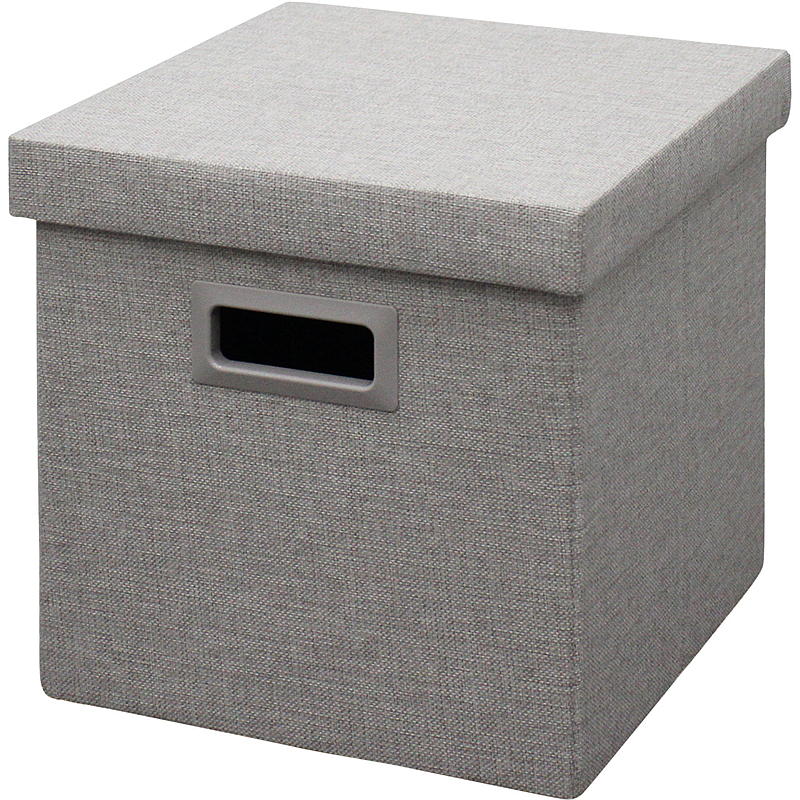 Home Oppbevaringsboks m/lokk 30x30x30 cm sammenleggbar