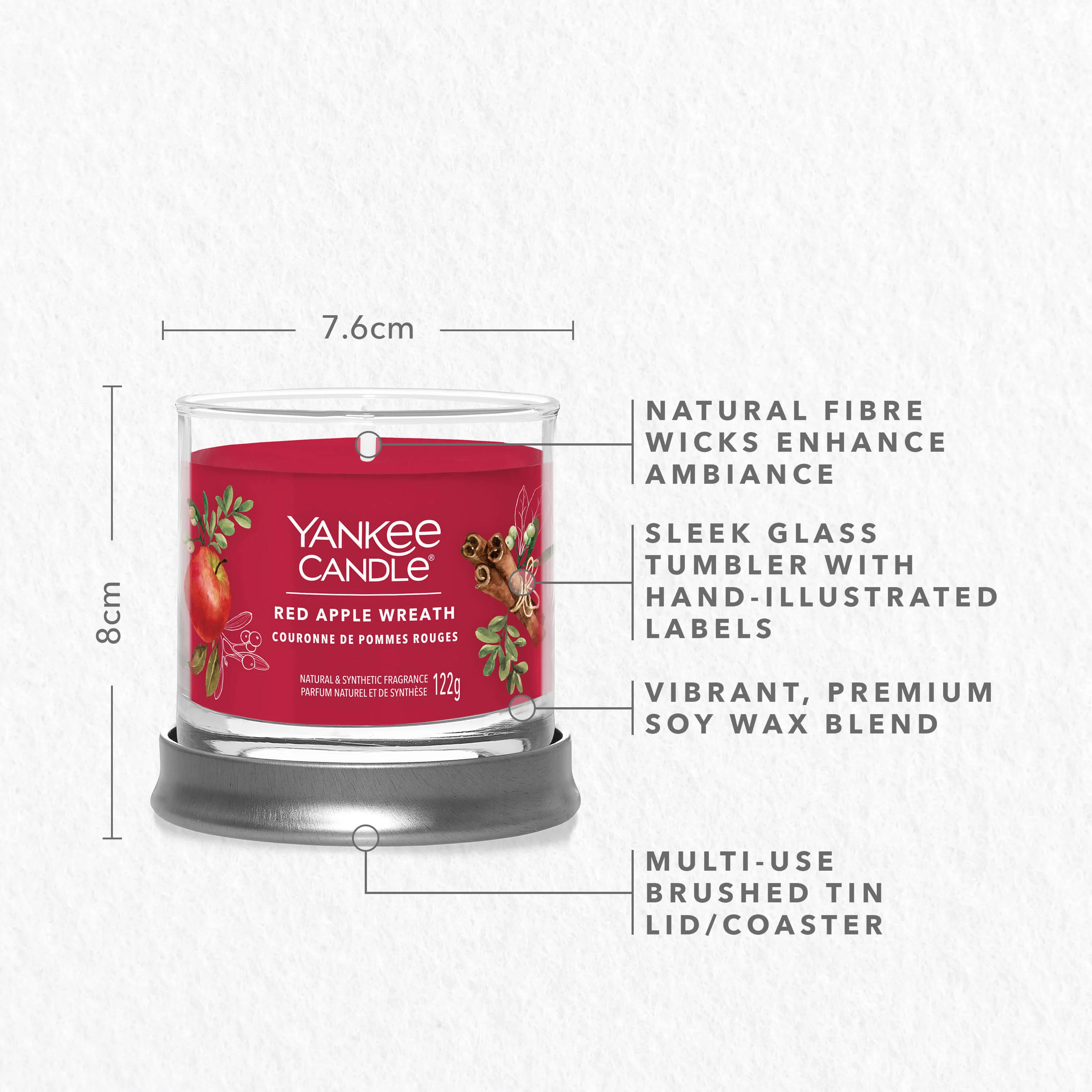 Signature Tumbler Candles Red Apple Wrath - Candela Profumata