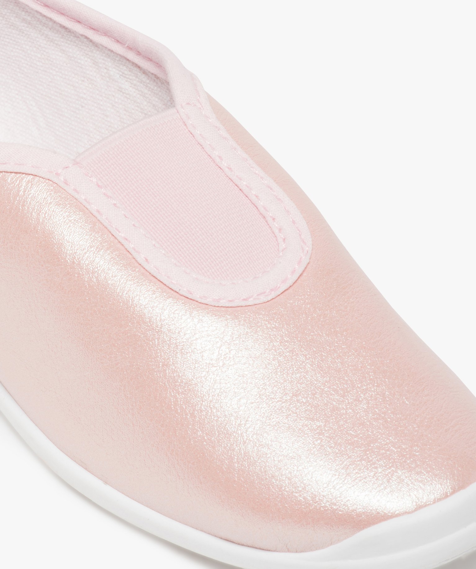 Rythmiques fille en matière irisée avec élastique central rose | GEMO