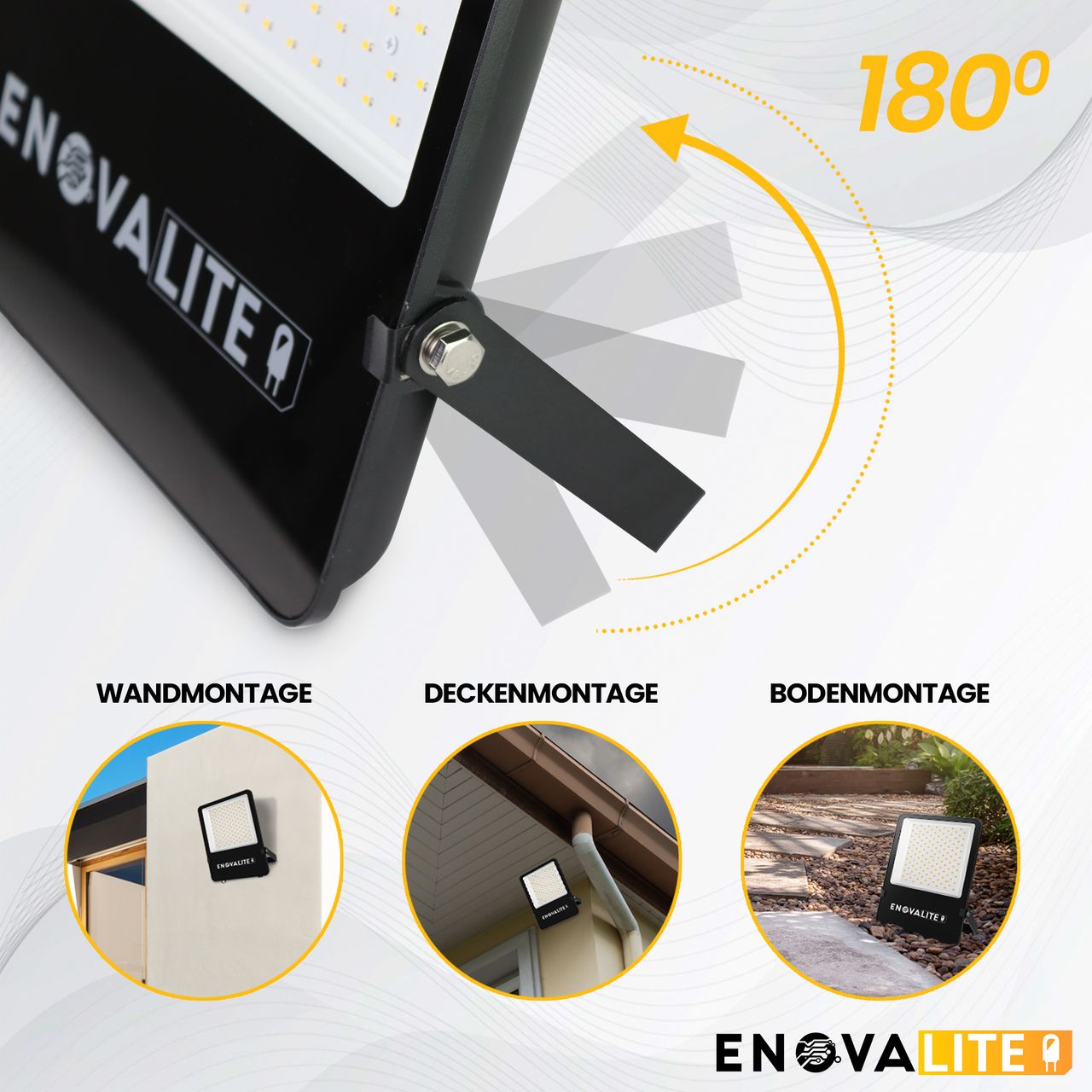 ENOVALITE LED-Fluter, 200 W, 4000 K