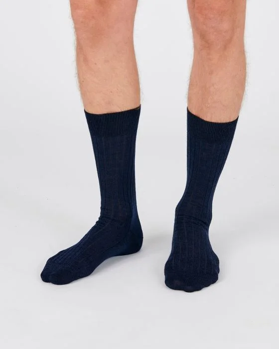 Lot de 2 paires de chaussettes côte Derby 80% laine Mérinos.