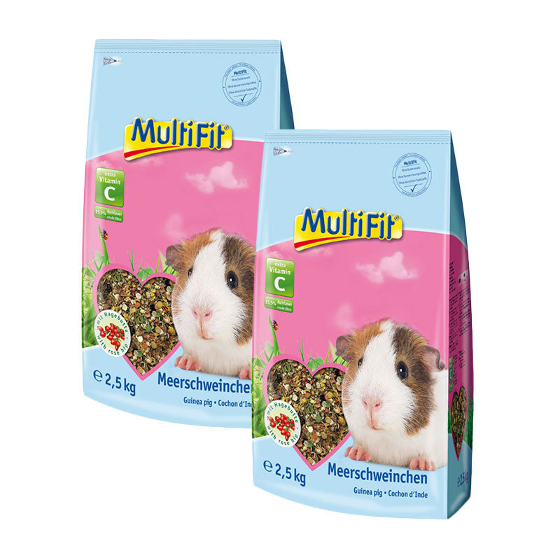 MultiFit Hauptfutter MultiFit Nagerfutter für Meerschweinchen 2x2,5 kg