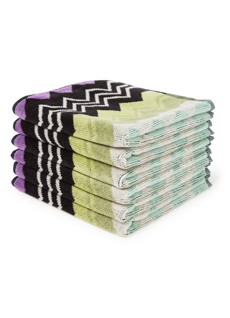Șervețele Missoni Giacomo pentru invitați - 30 x 30 cm, set de 6, în cutie cadou