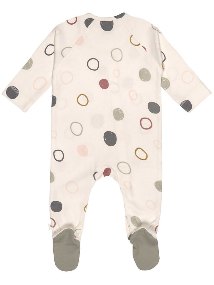 Lässig Schlafanzug mit Füßchen in Creme/ Khaki günstig kaufen