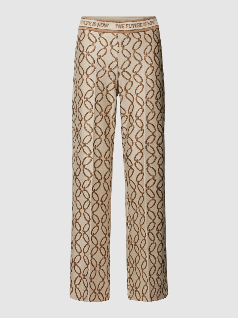 Stoffhose mit elastischem Bund Modell 'FAITH' in beige