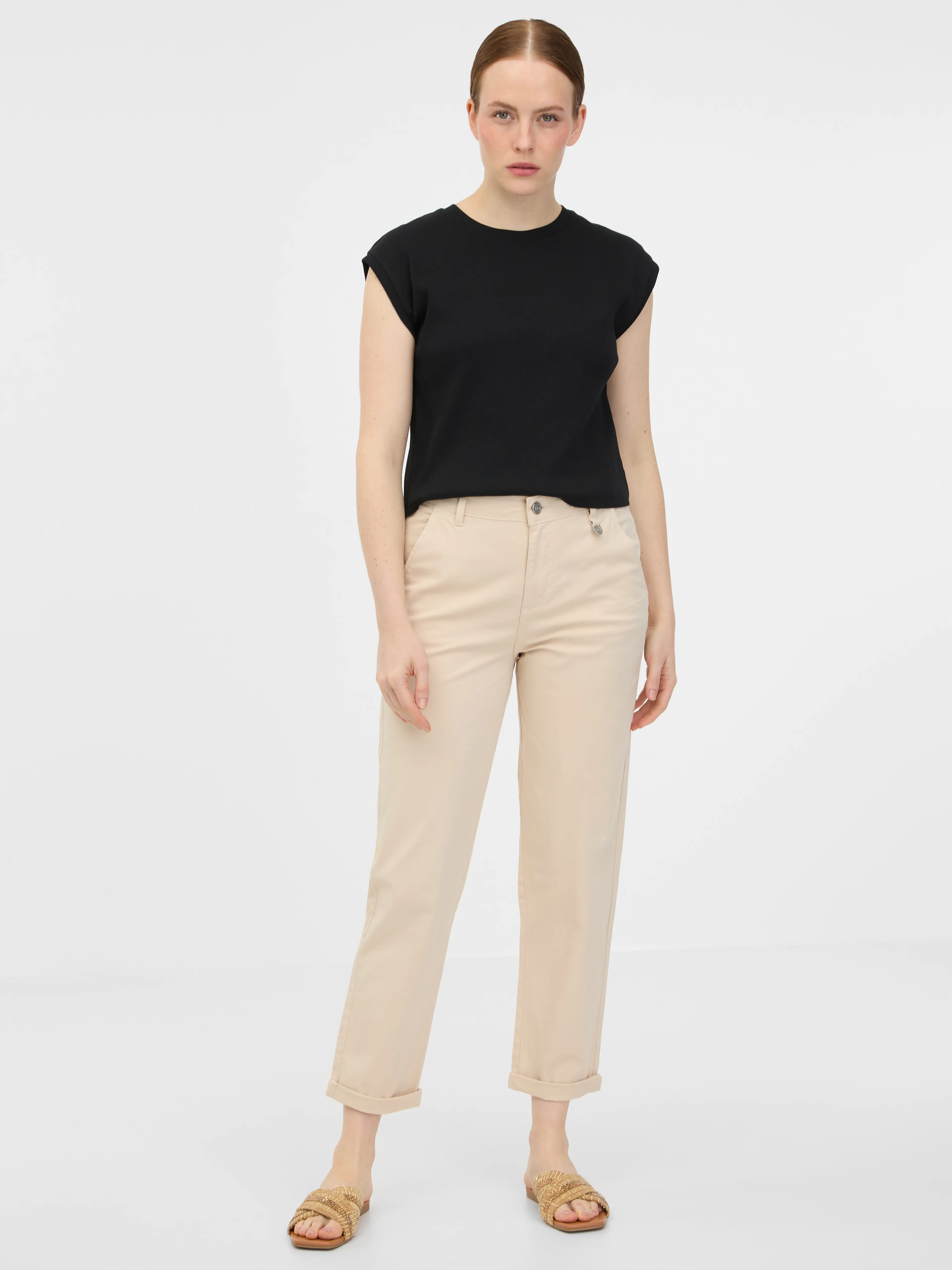 Beigefarbene Damenhose ORSAY