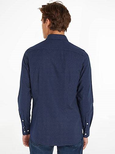 TOMMY HILFIGER Herren Hemd Langarm Slim Fit