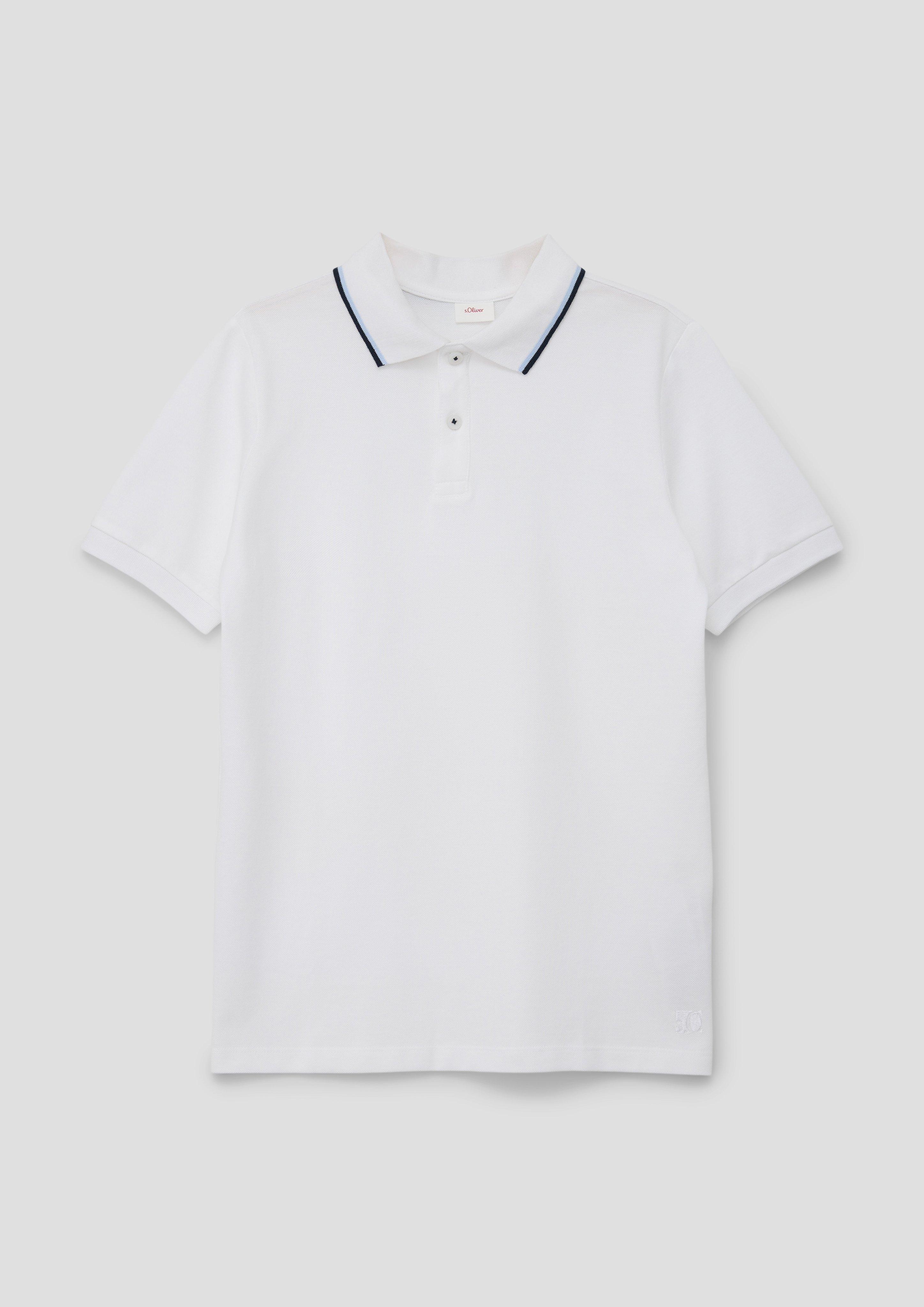 Polo-Shirt mit Kontraststreifen  2140095-0100