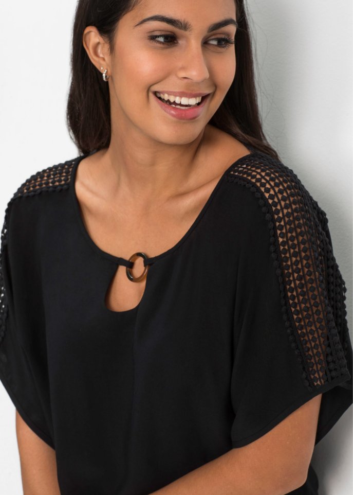 Bluse mit Spitze
