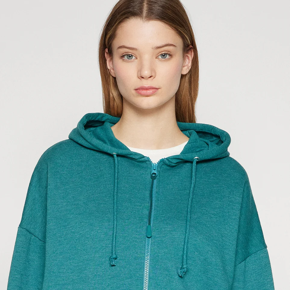 Even&Odd CHAQUETA BÁSICA OVERTamañoD CON CAPUCHA Y CREMALLERA ADAPTABLE - Sudadera con cremallera