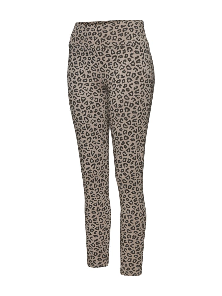 LASCANA Leggings in taupe-leo günstig kaufen
