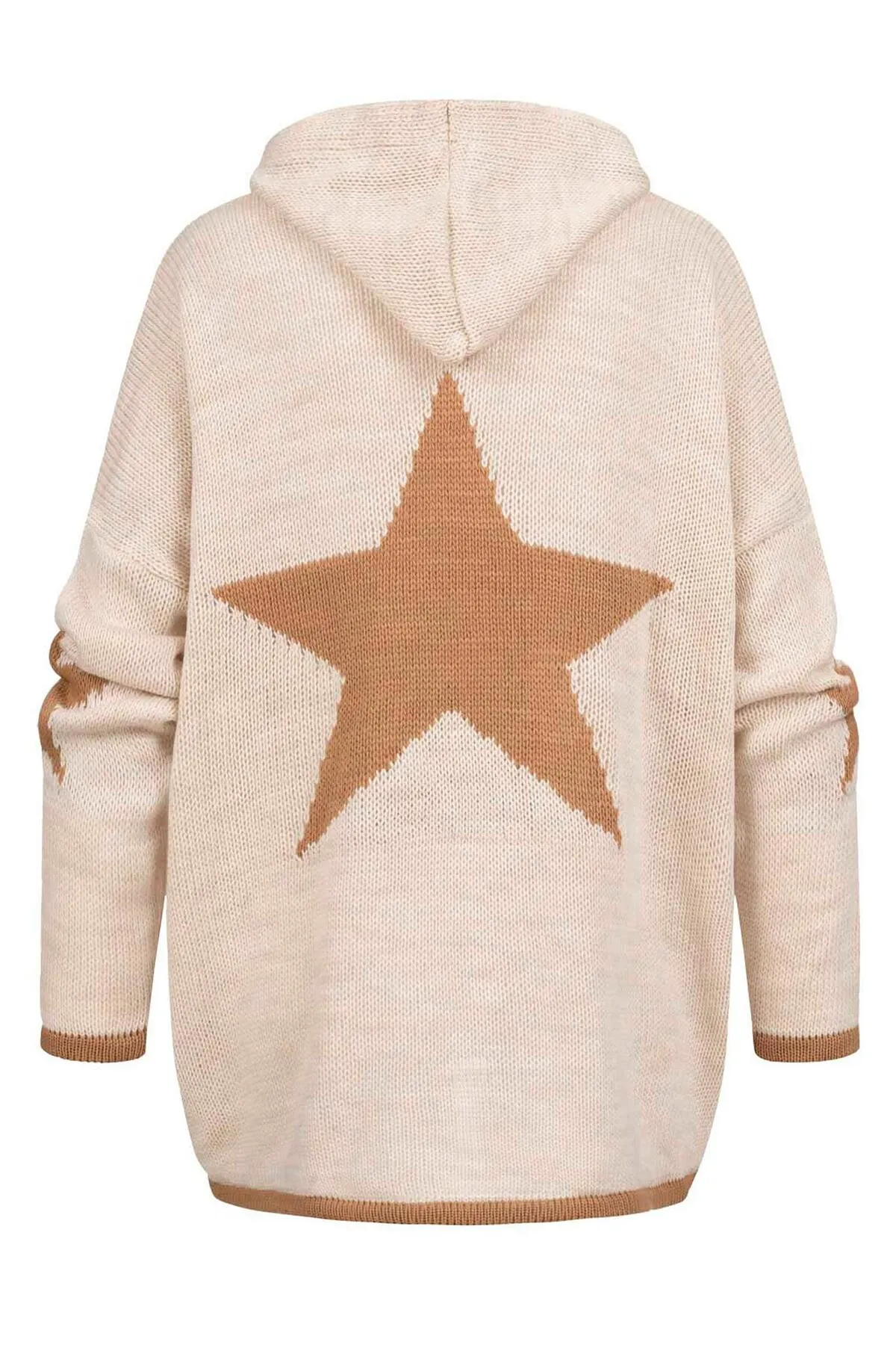 Cloud5ive  Damen Cloud5ive Damen Oversized Hoodie mit Stern Print hinten