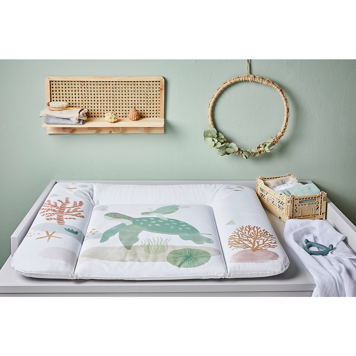 Wickelauflage breit Sea Life, 85 x 72 x 5cm