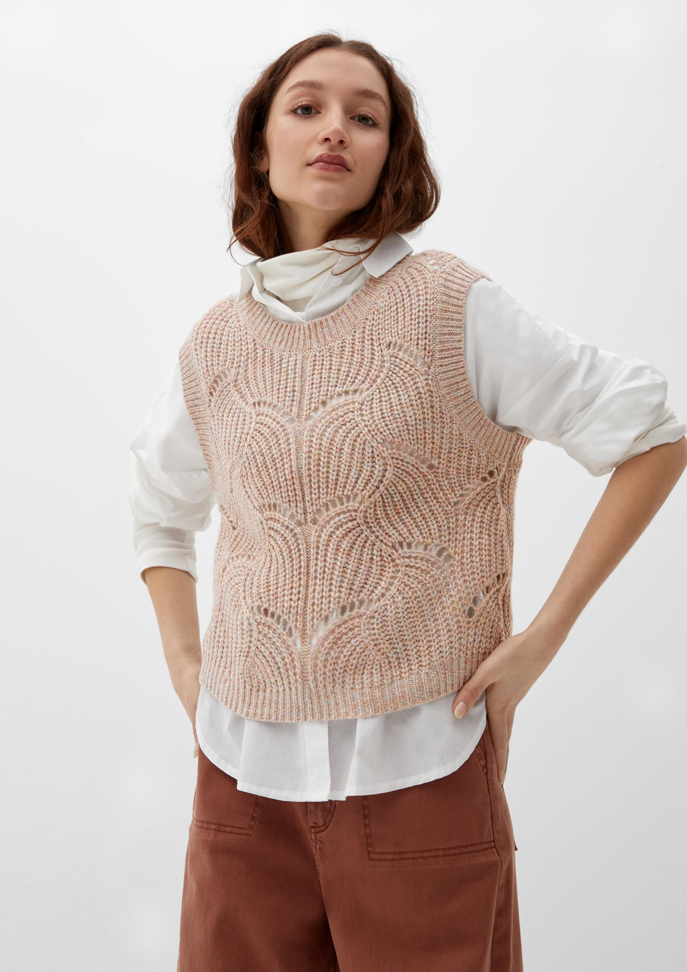 Strickpullunder mit Ajourmuster  2124664-20W0