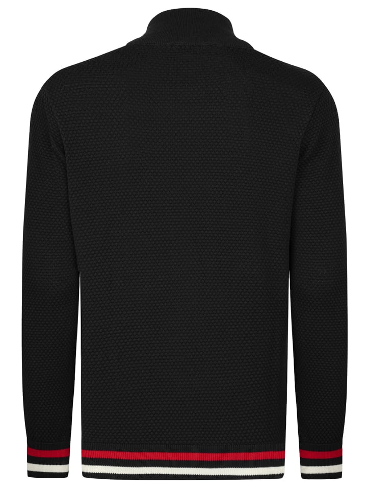 Felix Hardy Stehkragen Strickjacke in Schwarz günstig kaufen
