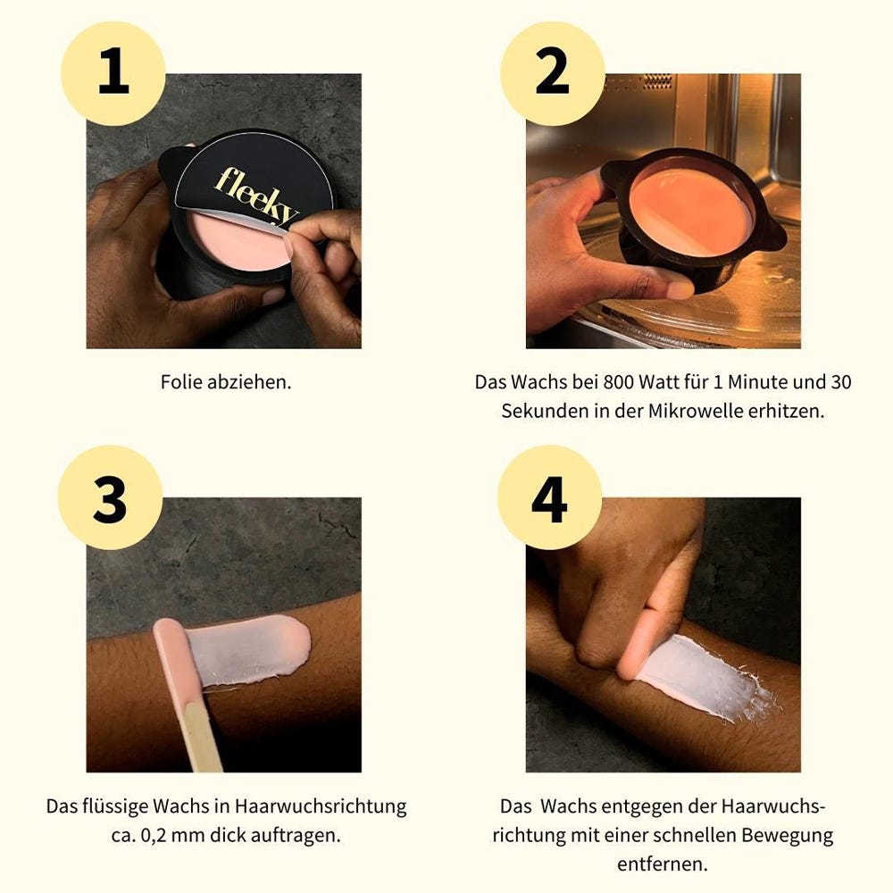 fleeky Mikrowellen Wachs Set