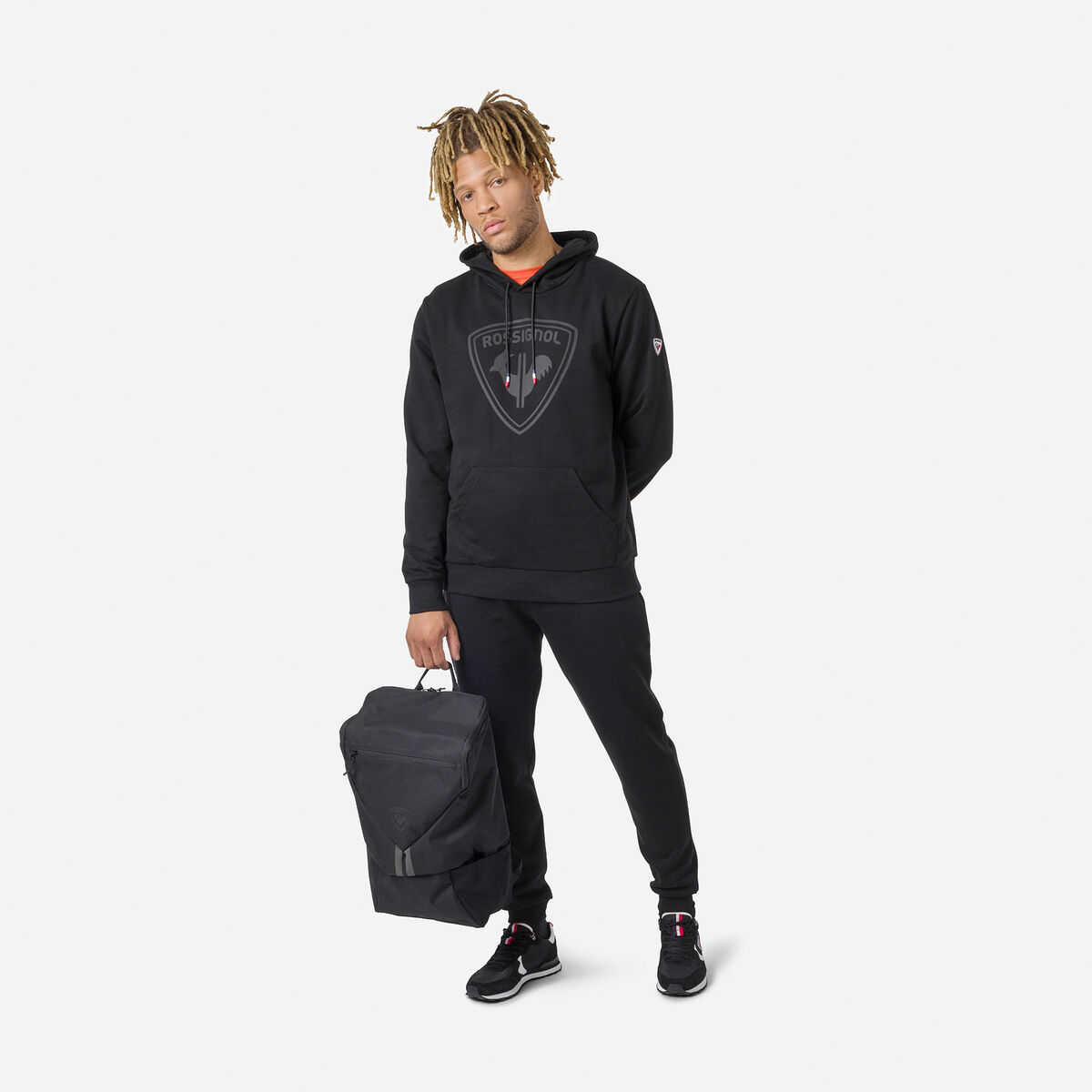 Herrensweatshirt mit Kapuze und Logo
