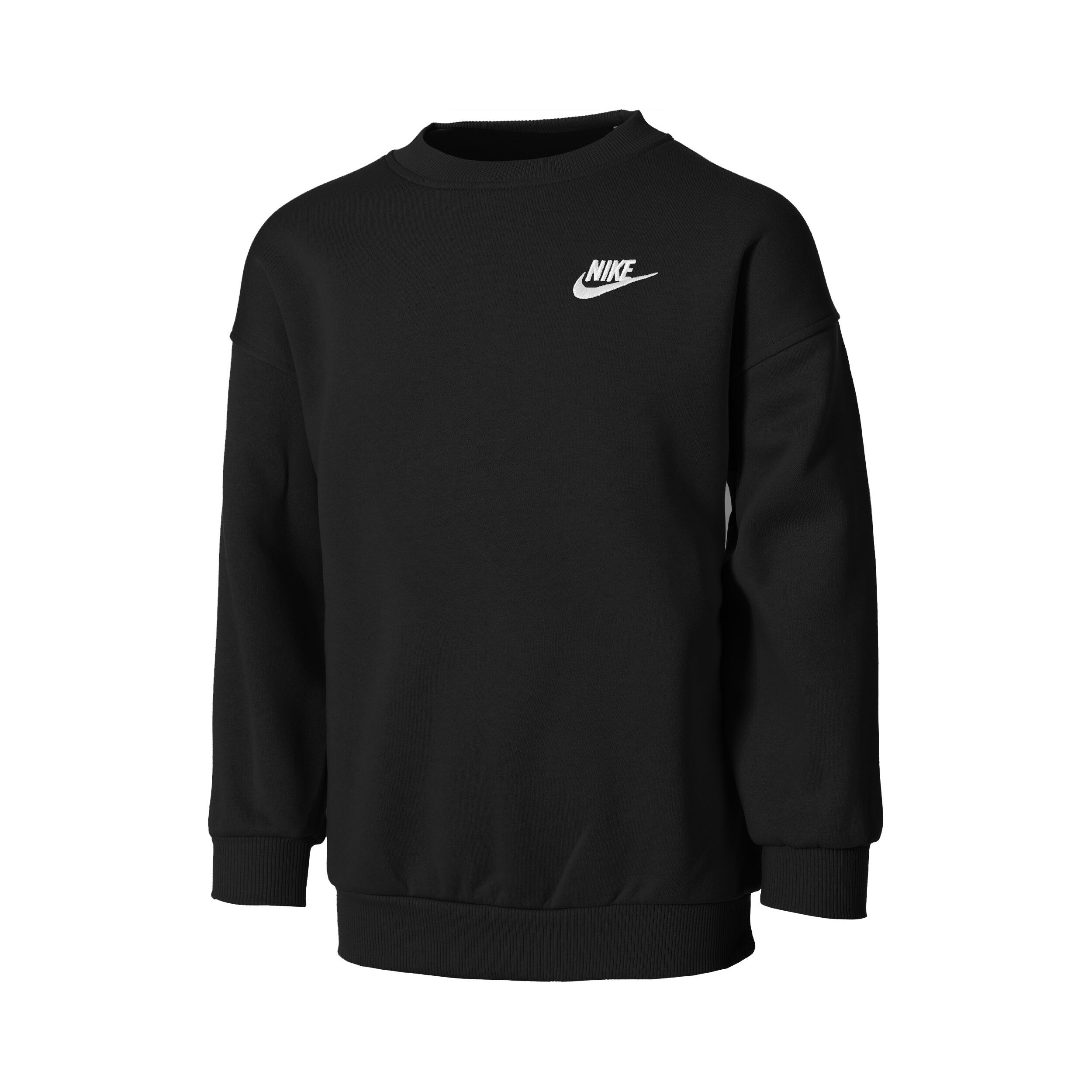 Club Fleece Oversized Crew Sweatshirt Mädchen - Schwarz