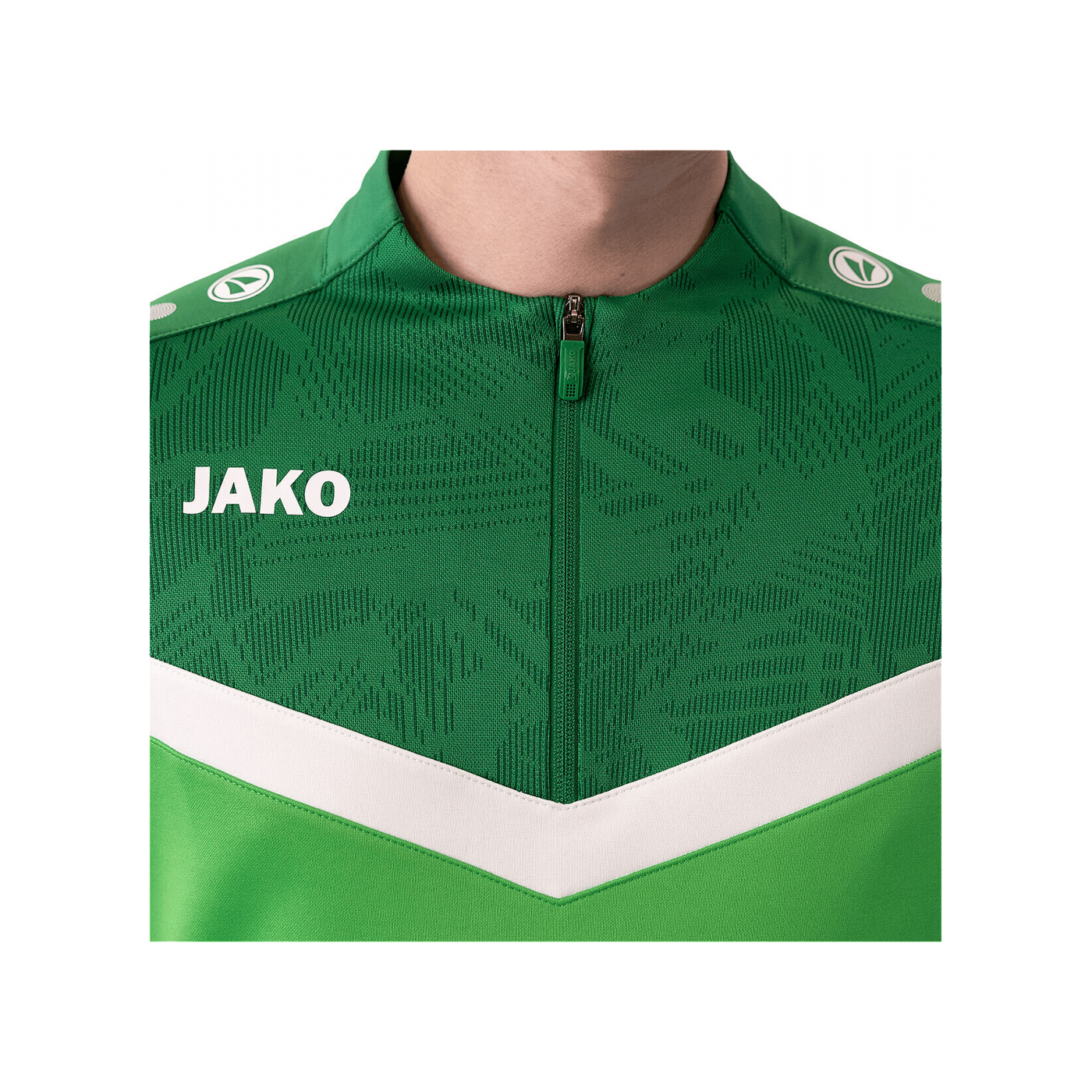 JAKO Iconic HalfZip Sweatshirt Kids Grün F222