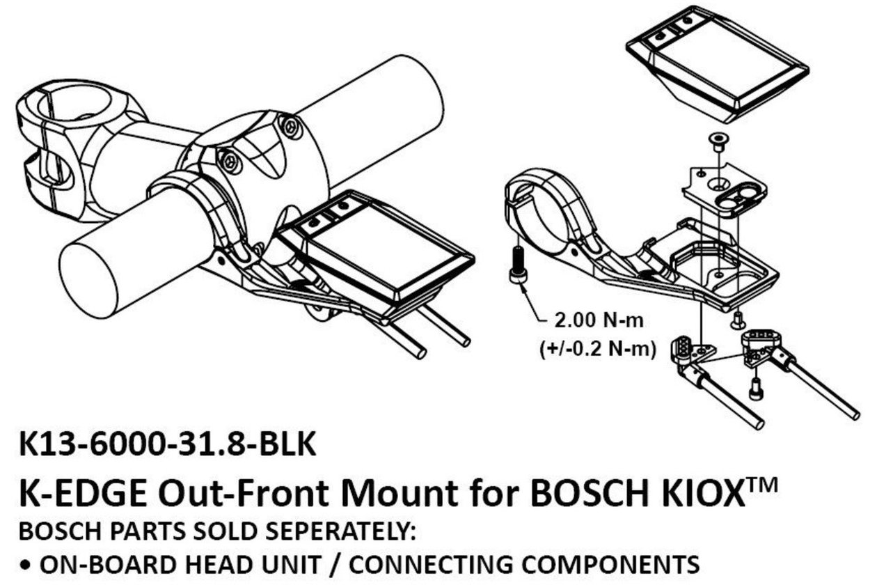 KEDGE Bosch Kiox E-Bike Out-Front Lenkerhalterung
