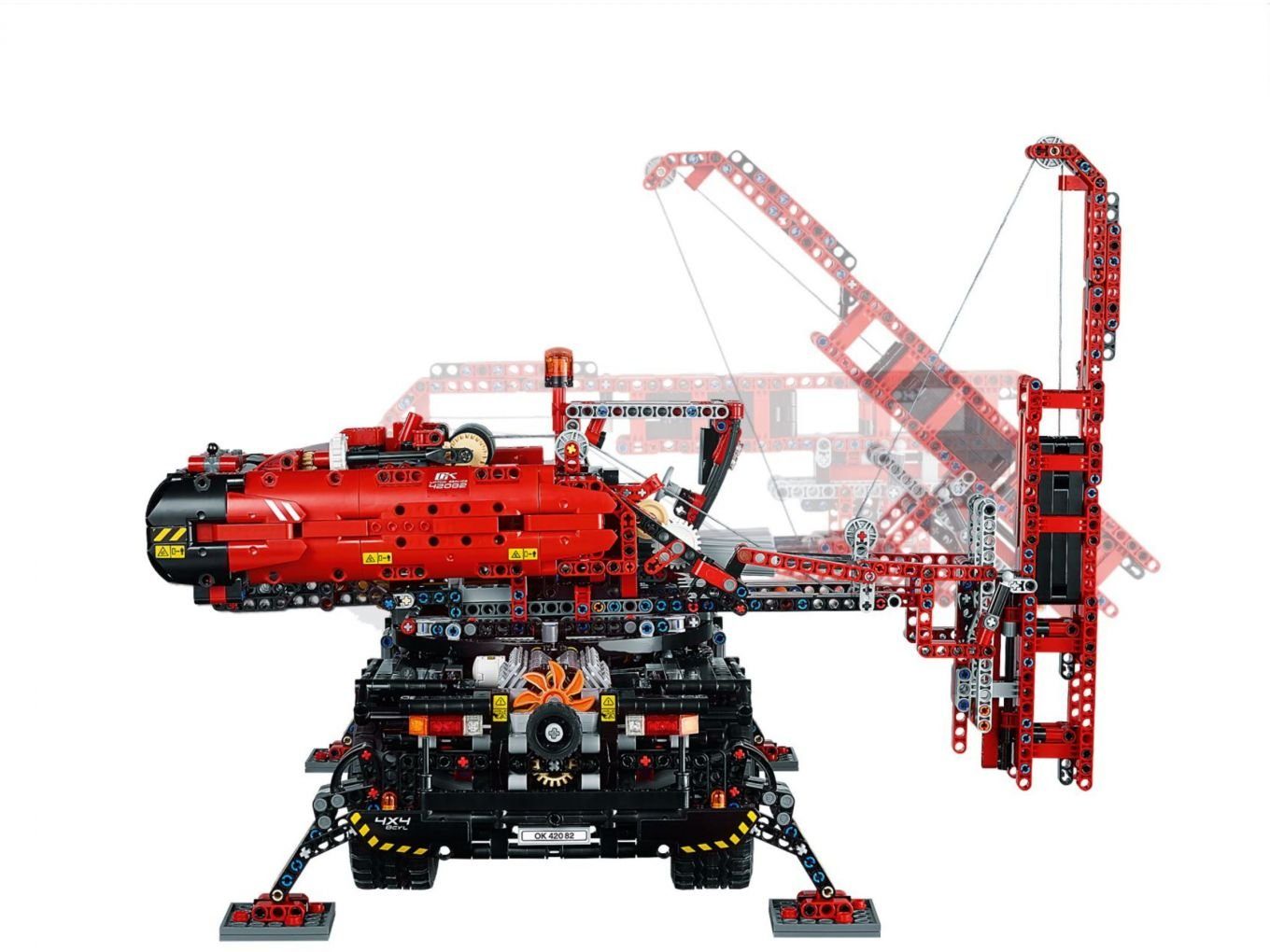 LEGO® Konstruktionsspielsteine LEGO Technic - Geländegängiger Kranwagen, (Set, 4057 St)